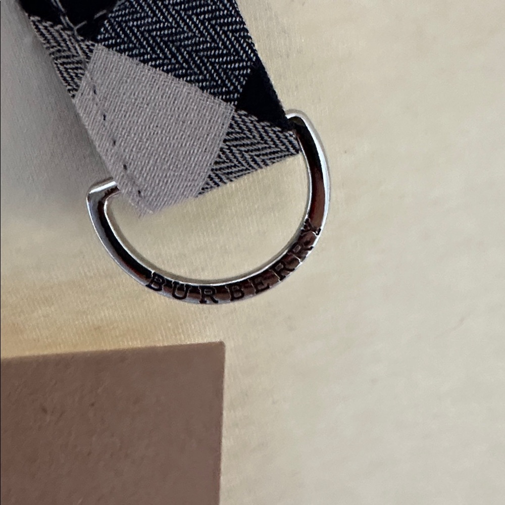 Burberry Beige Polo with Signature Check Collar and Cuff - Picture 3 of 4